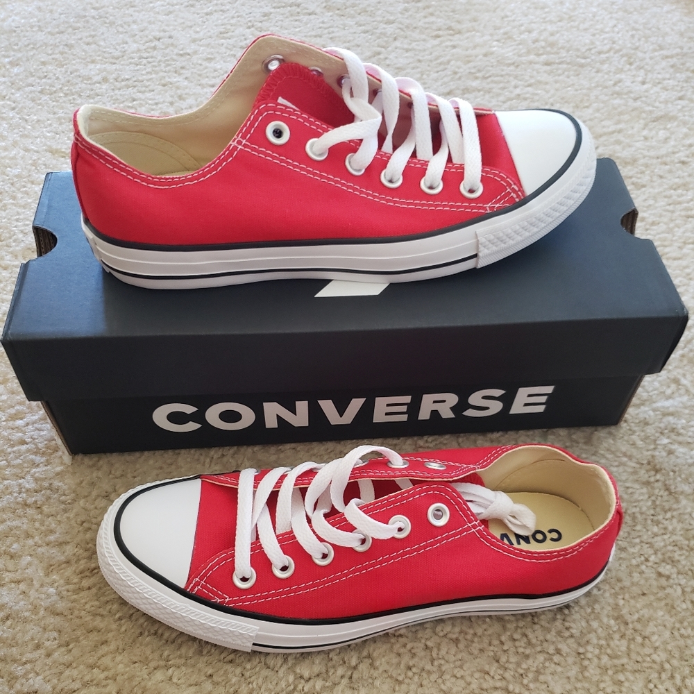 Converse All Star Ox Red (Men's 6/Women's 8)